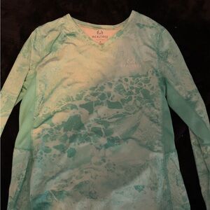 Realtree Teal Patterned Long Sleeve Shirt